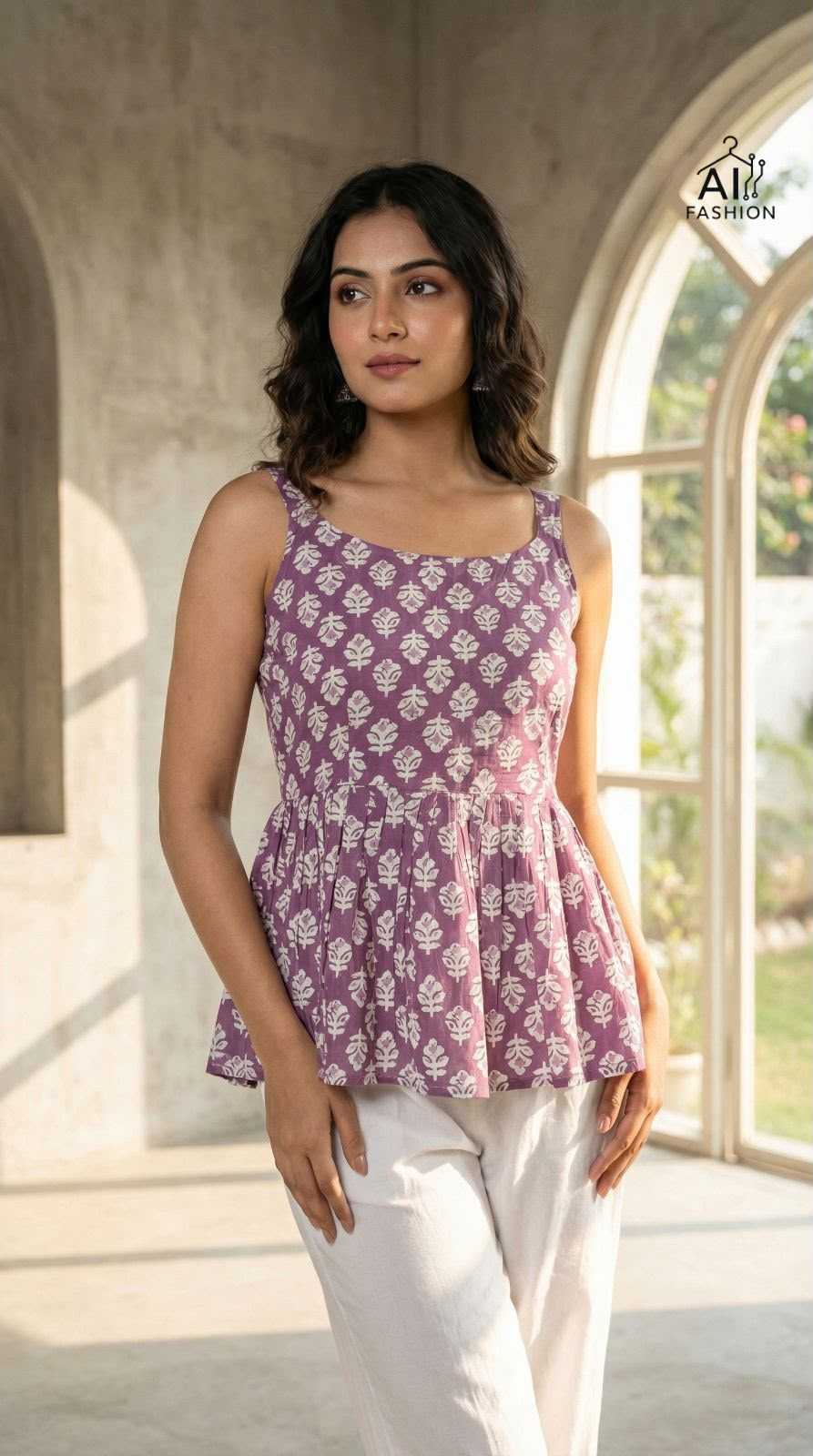 Summer Cotton Short Kurti