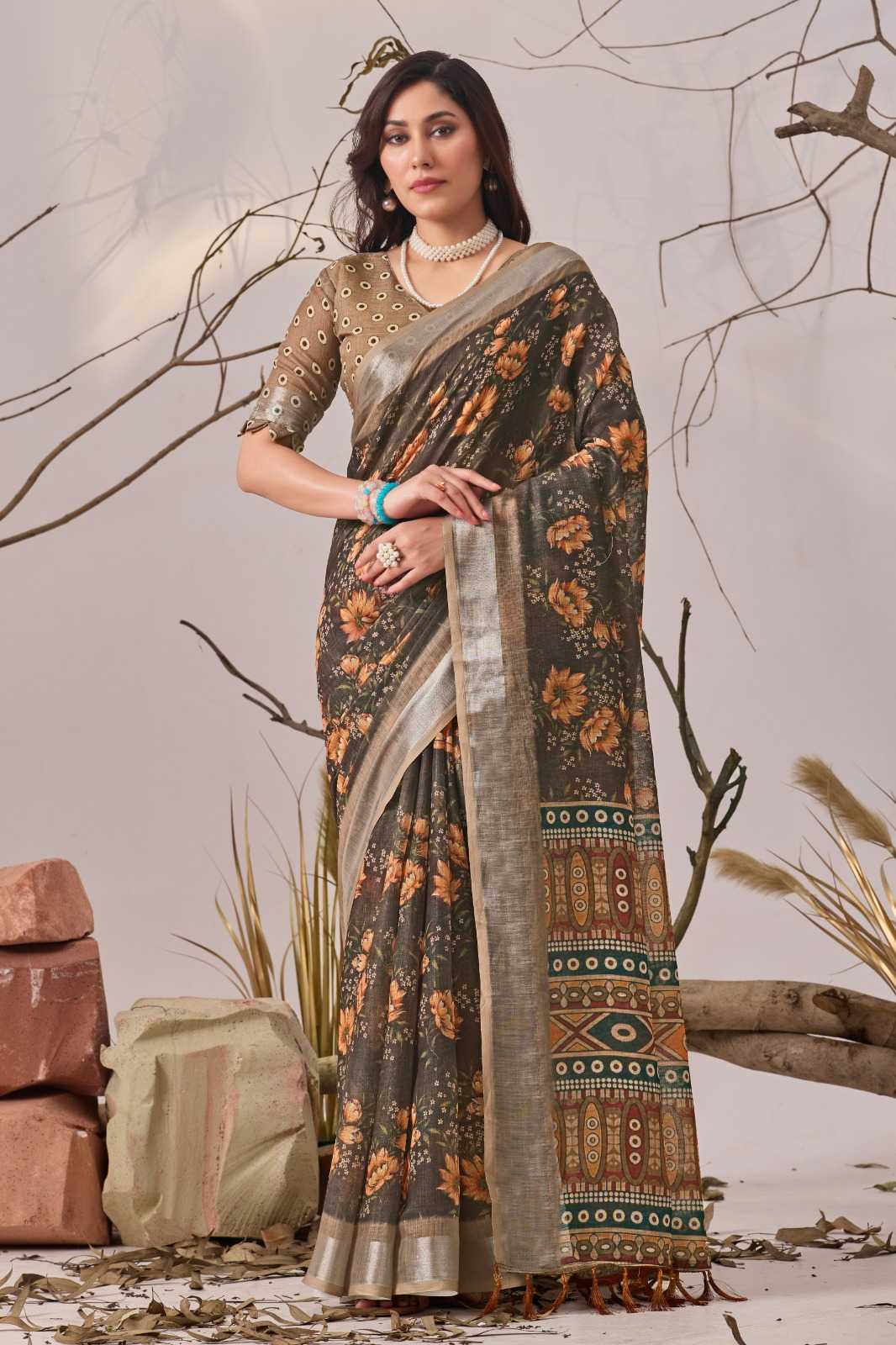 Cotton Designer Saree 1002