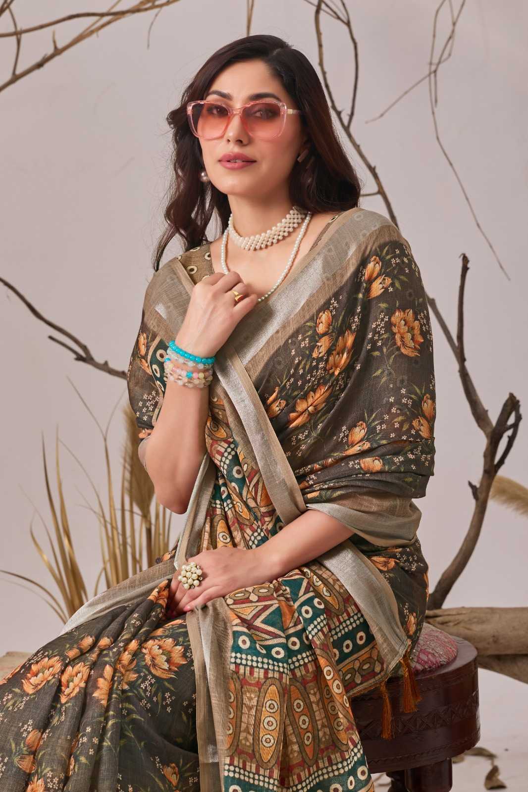 Cotton Designer Saree 1002