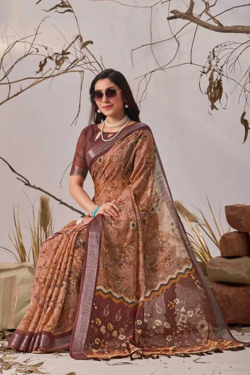Cotton Printed Saree