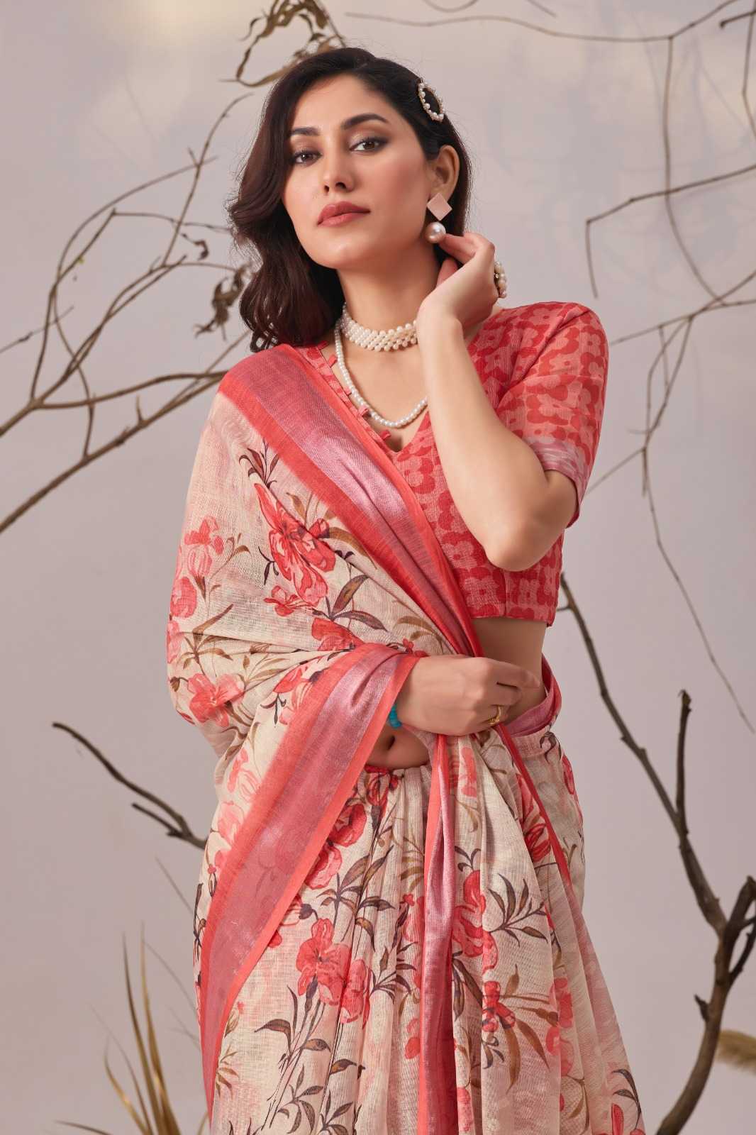 Cotton Printed Saree 1007