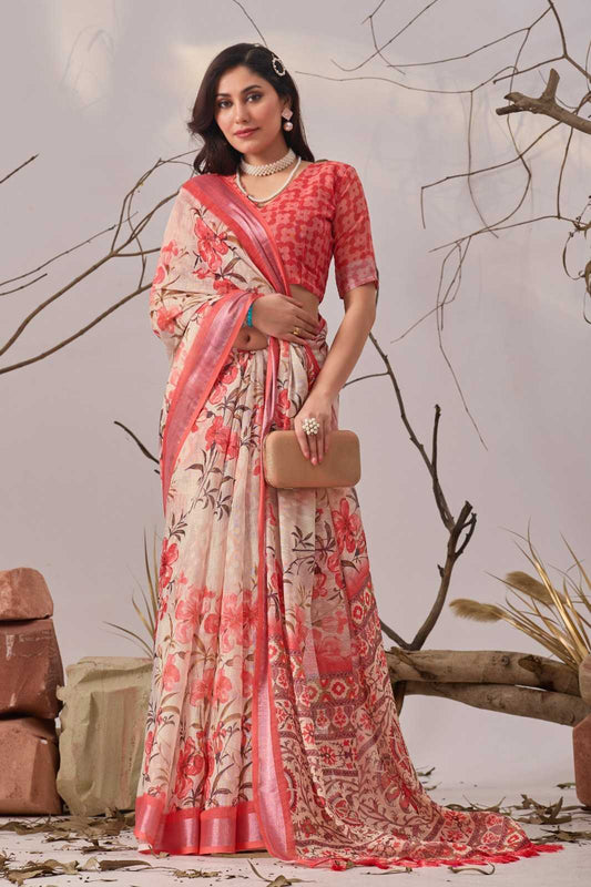 Cotton Printed Saree 1007