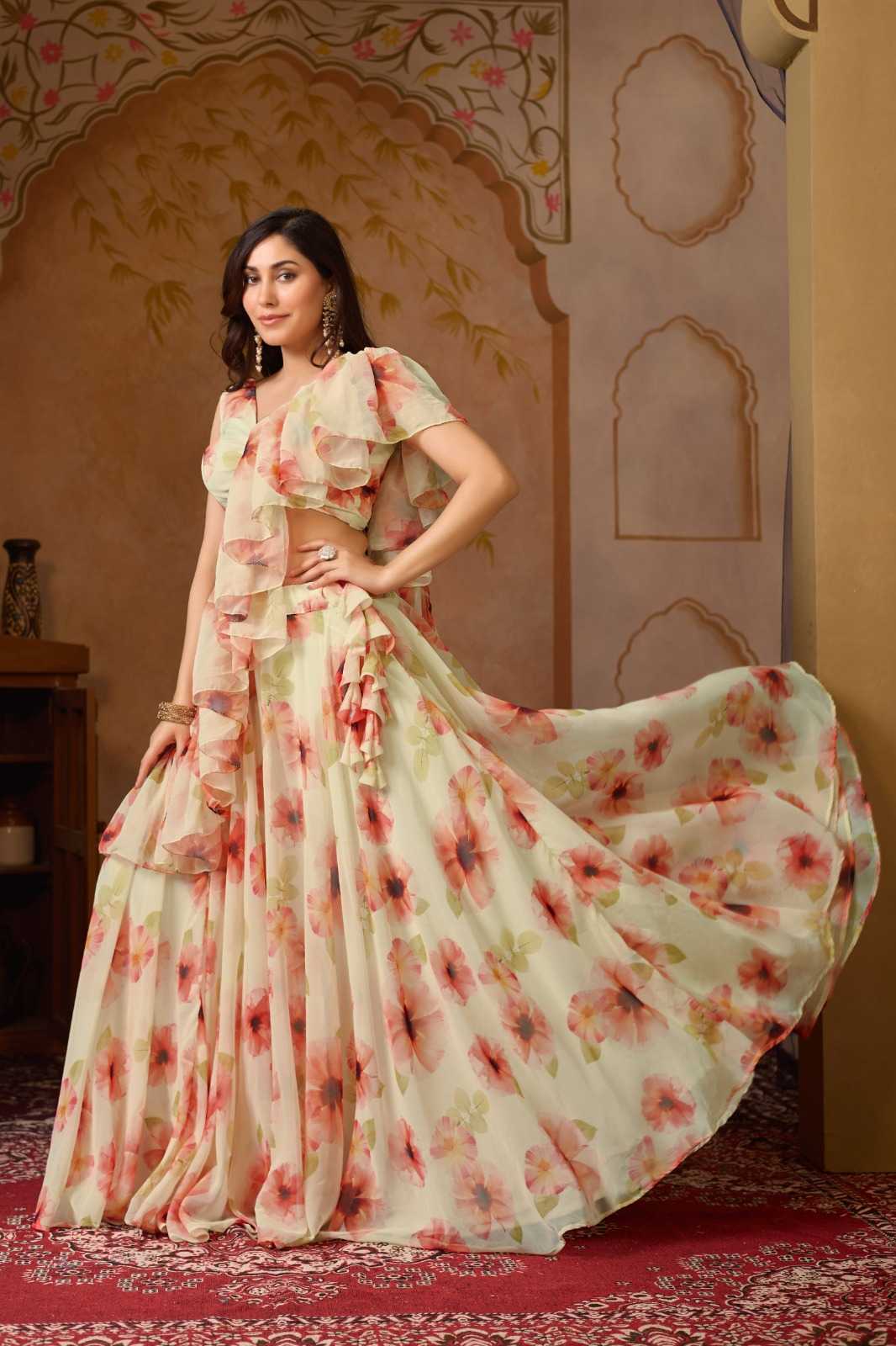 Georgette Printed Lehenga