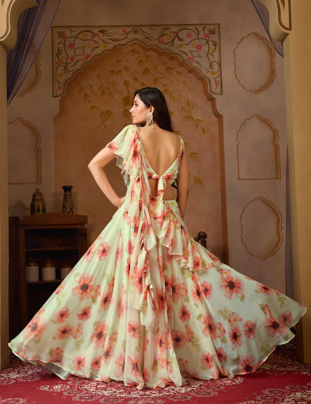 Georgette Printed Lehenga