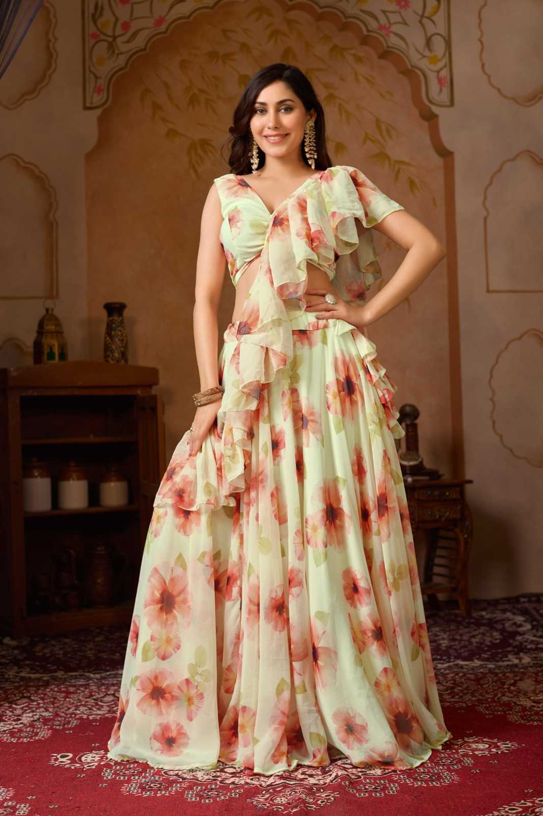Georgette Printed Lehenga