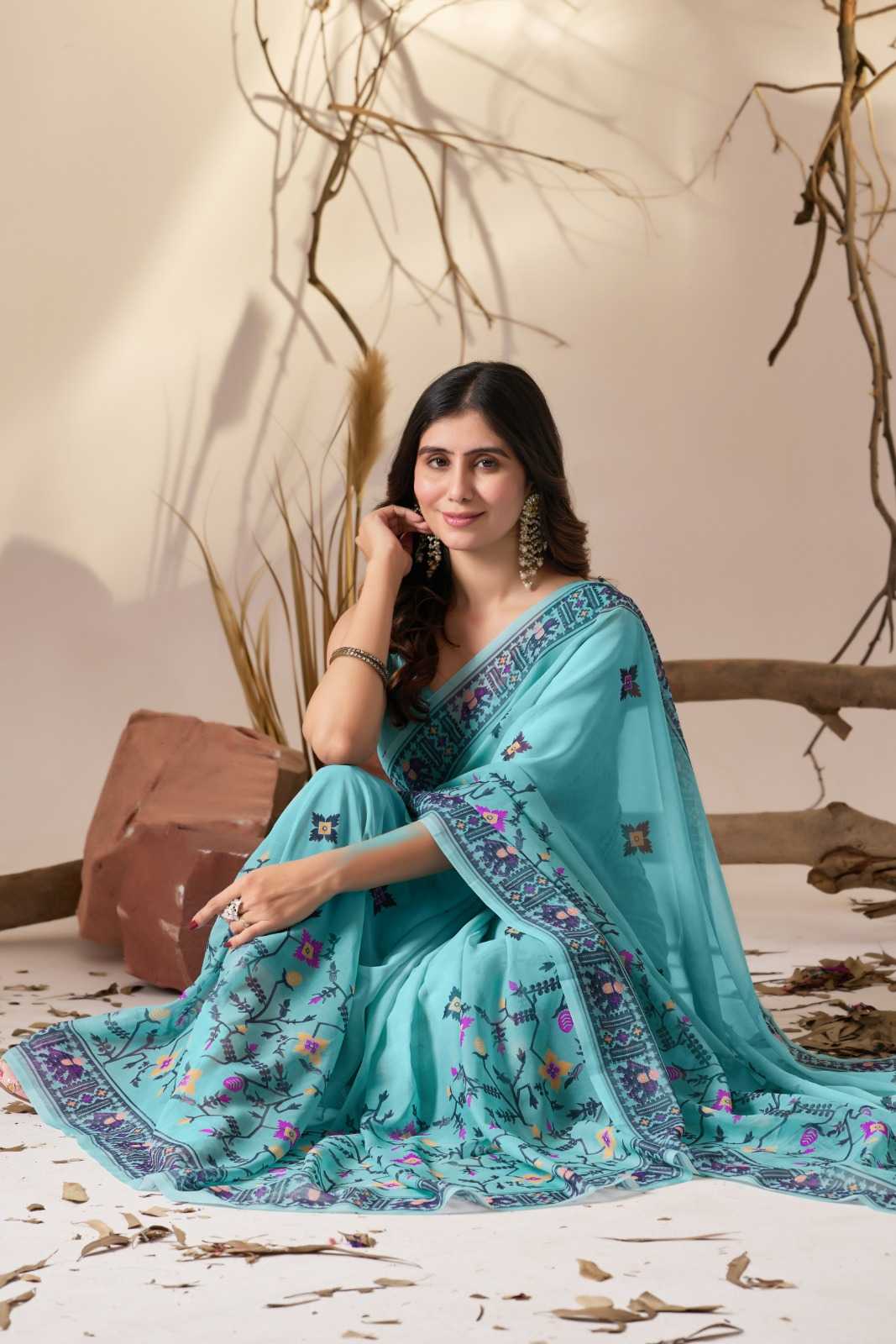 Georgette Fancy Saree 1037