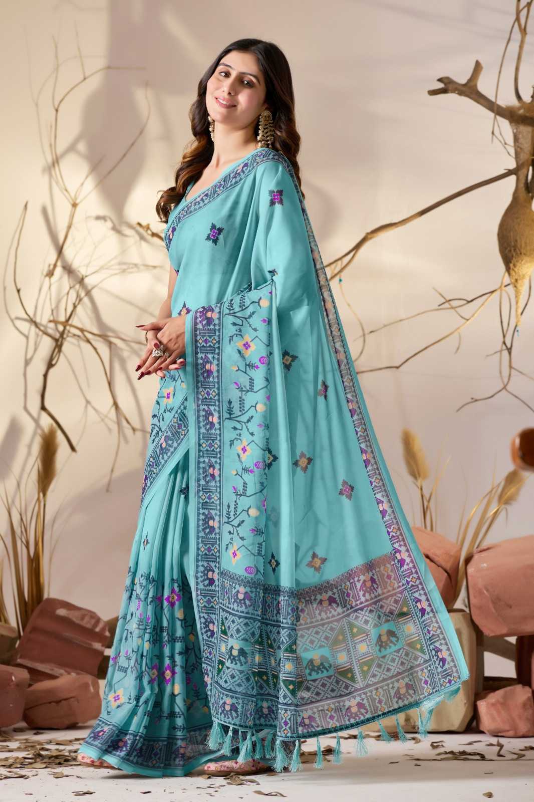 Georgette Fancy Saree 1037