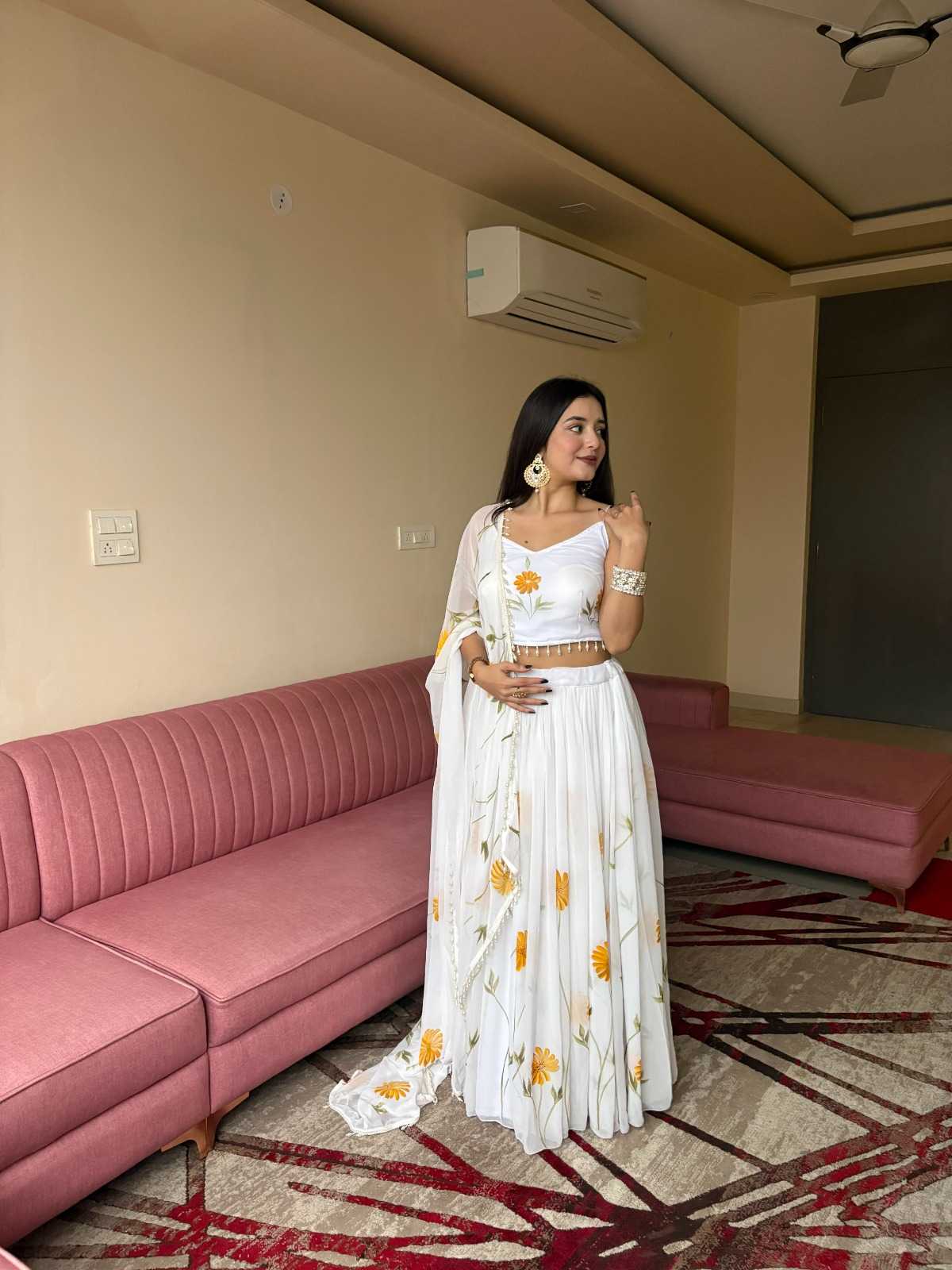 Organza Silk Designer Lehenga