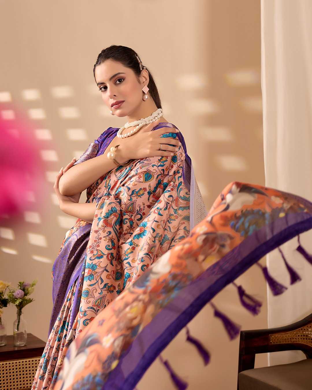 Lichi Silk Soft Saree 1073