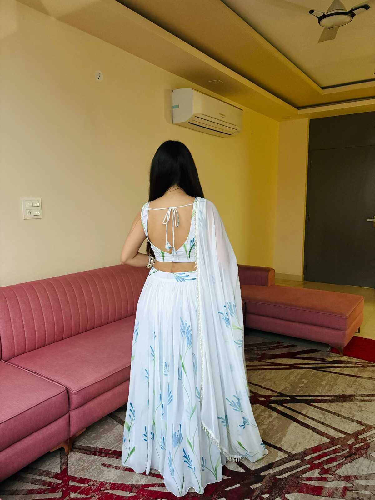 Georgette Printed Lehenga 109