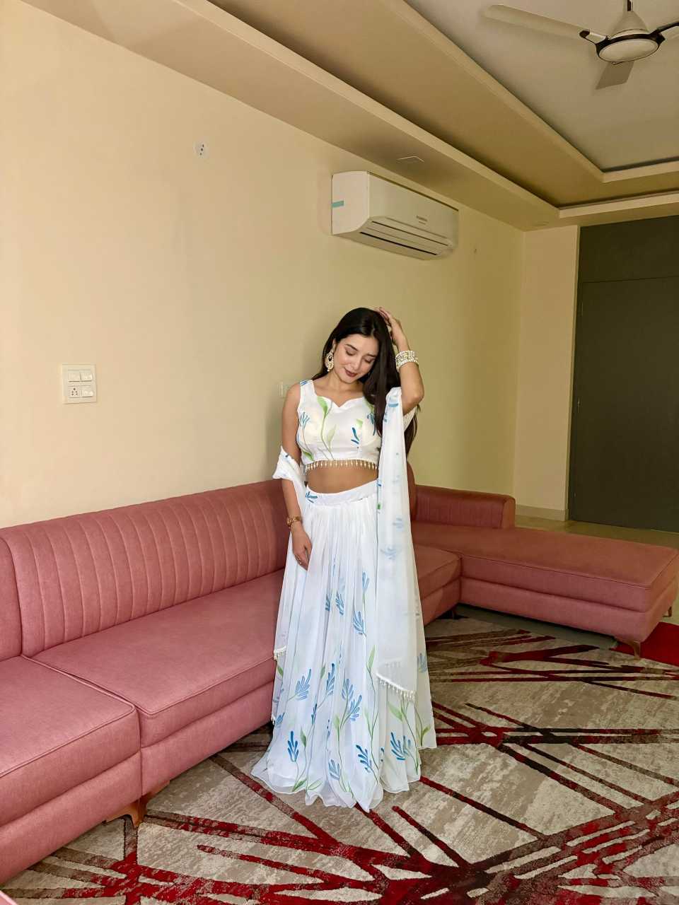 Georgette Printed Lehenga