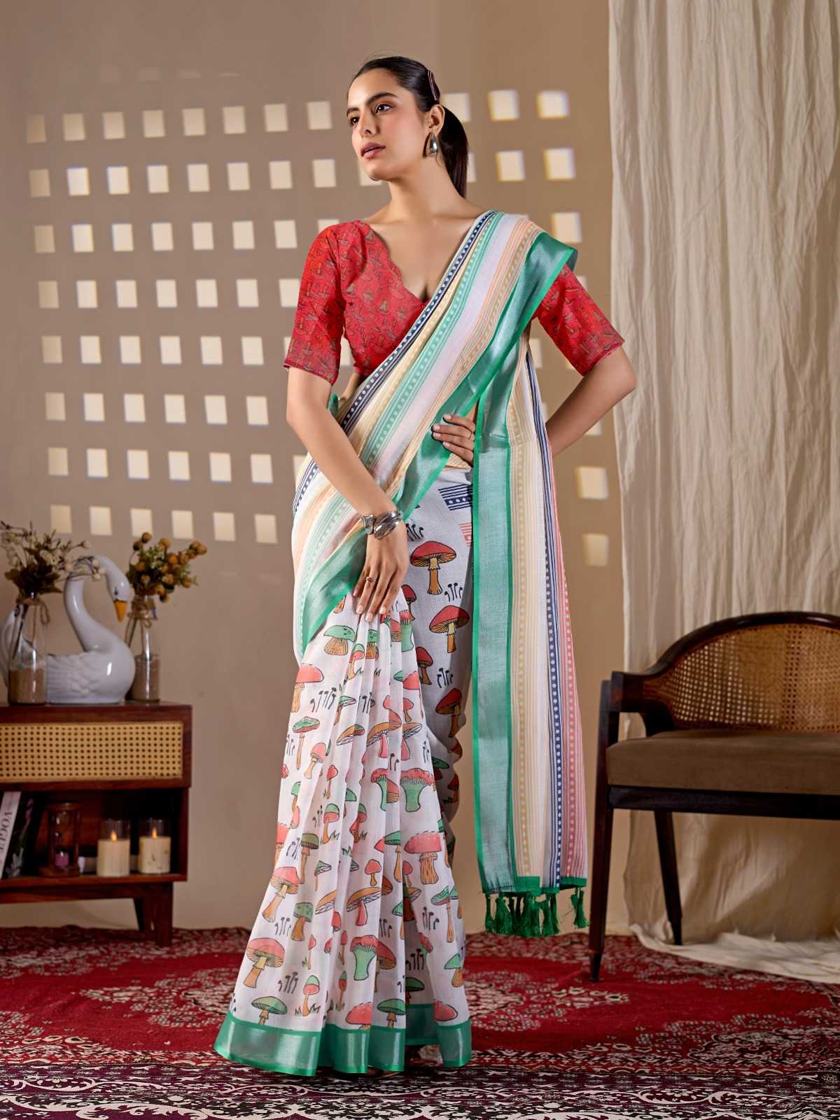 Cotton Printed Saree