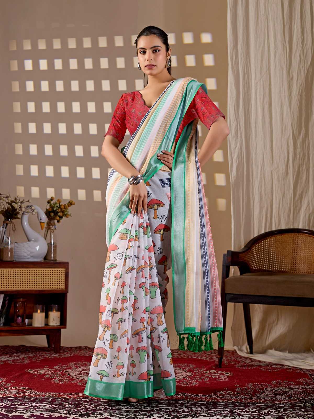 Cotton Printed Saree