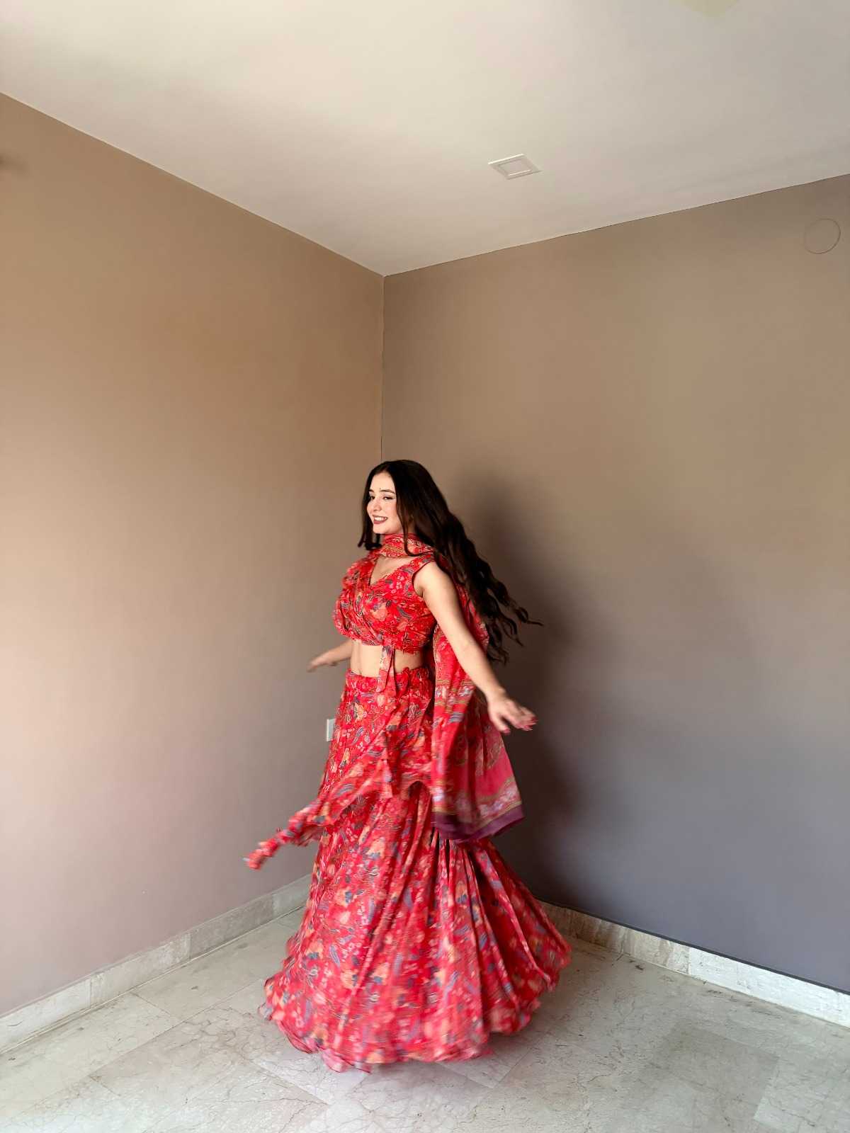 Organza Designer Lehenga