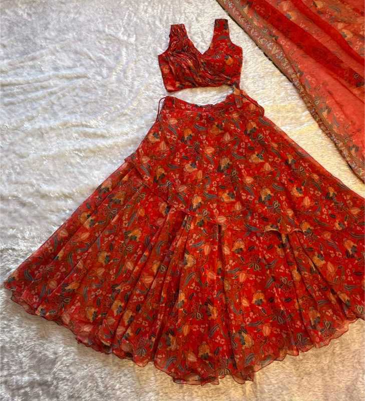 Organza Designer Lehenga 112