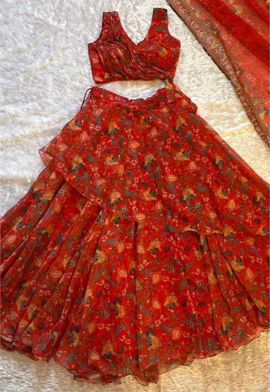 Organza Designer Lehenga 112