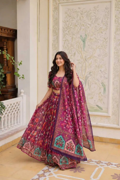 Organza Silk Designer Lehenga
