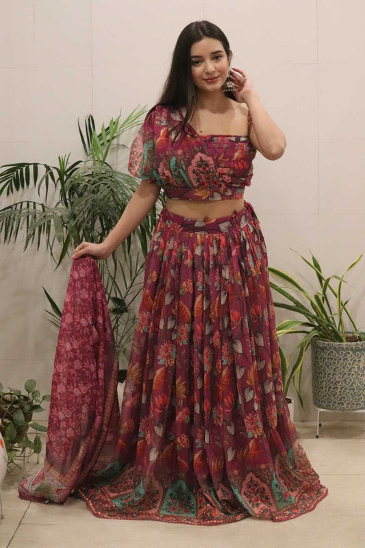 Organza Silk Traditional Lehenga