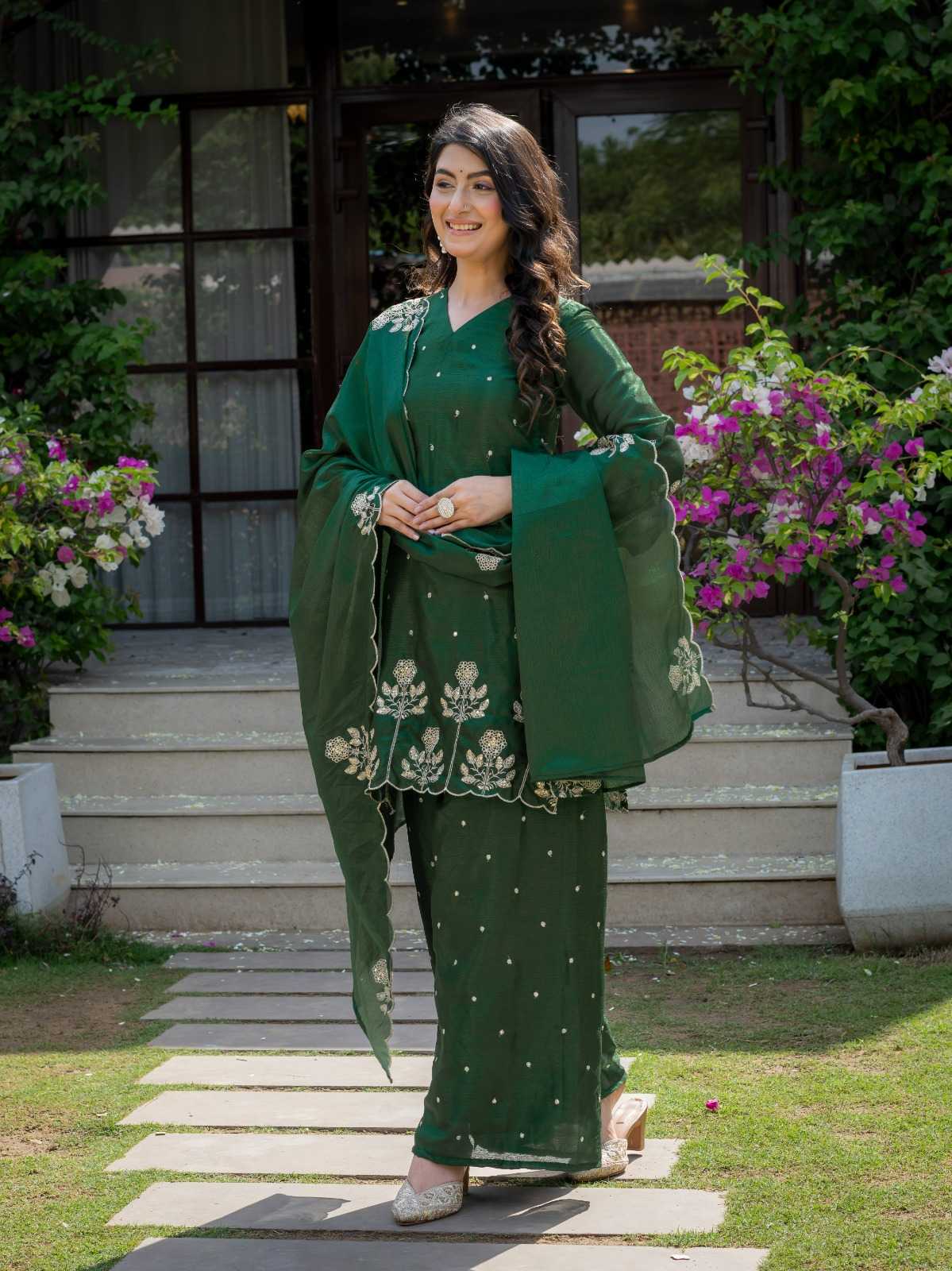 Chinon Embroidered Kurti