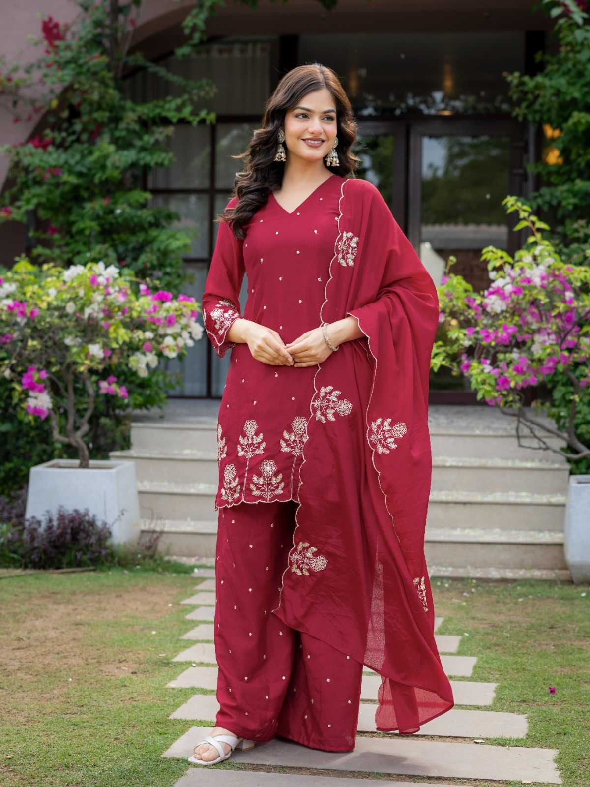 Chinon Embroidered Kurti