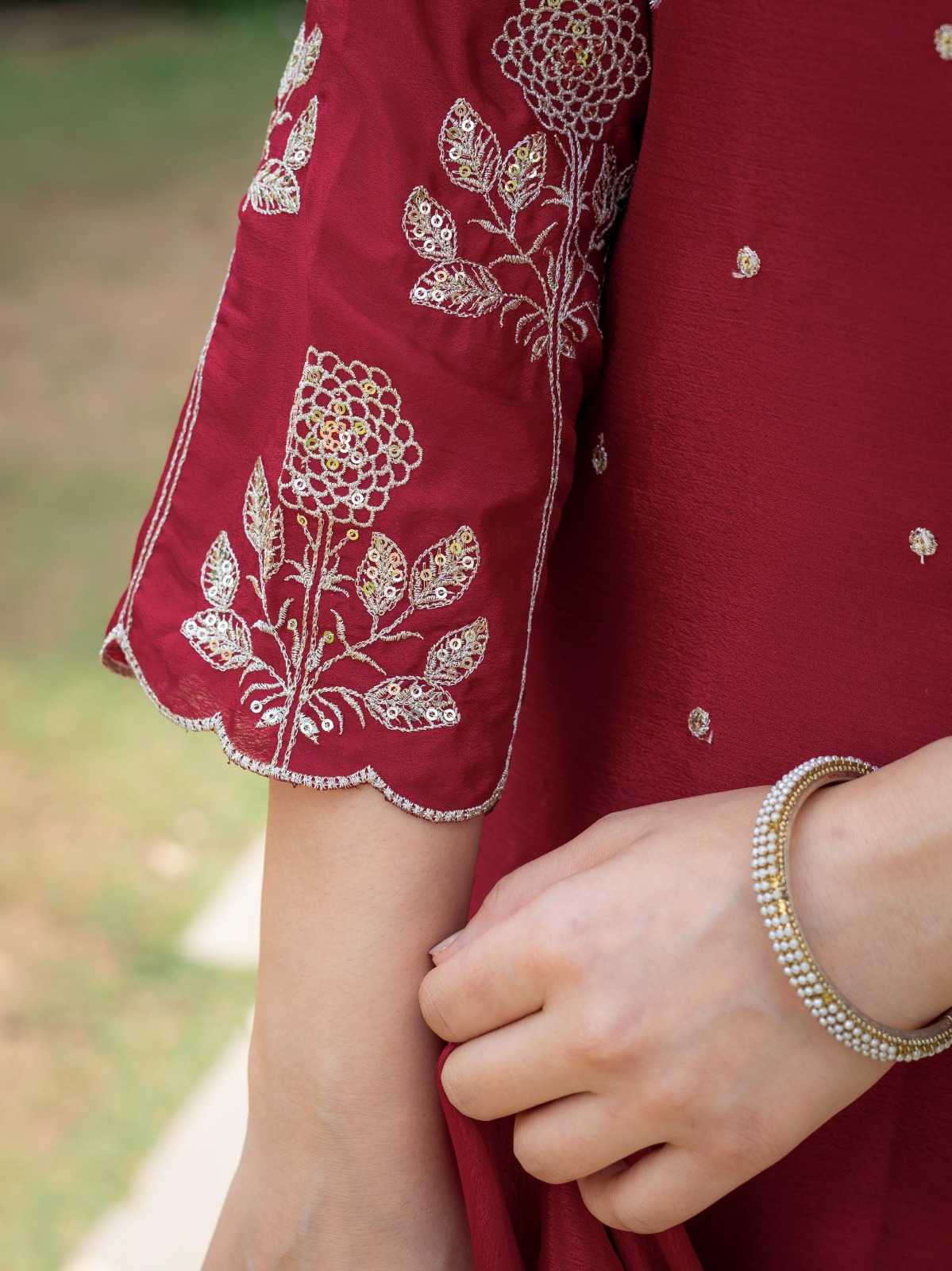 Chinon Embroidered Kurti