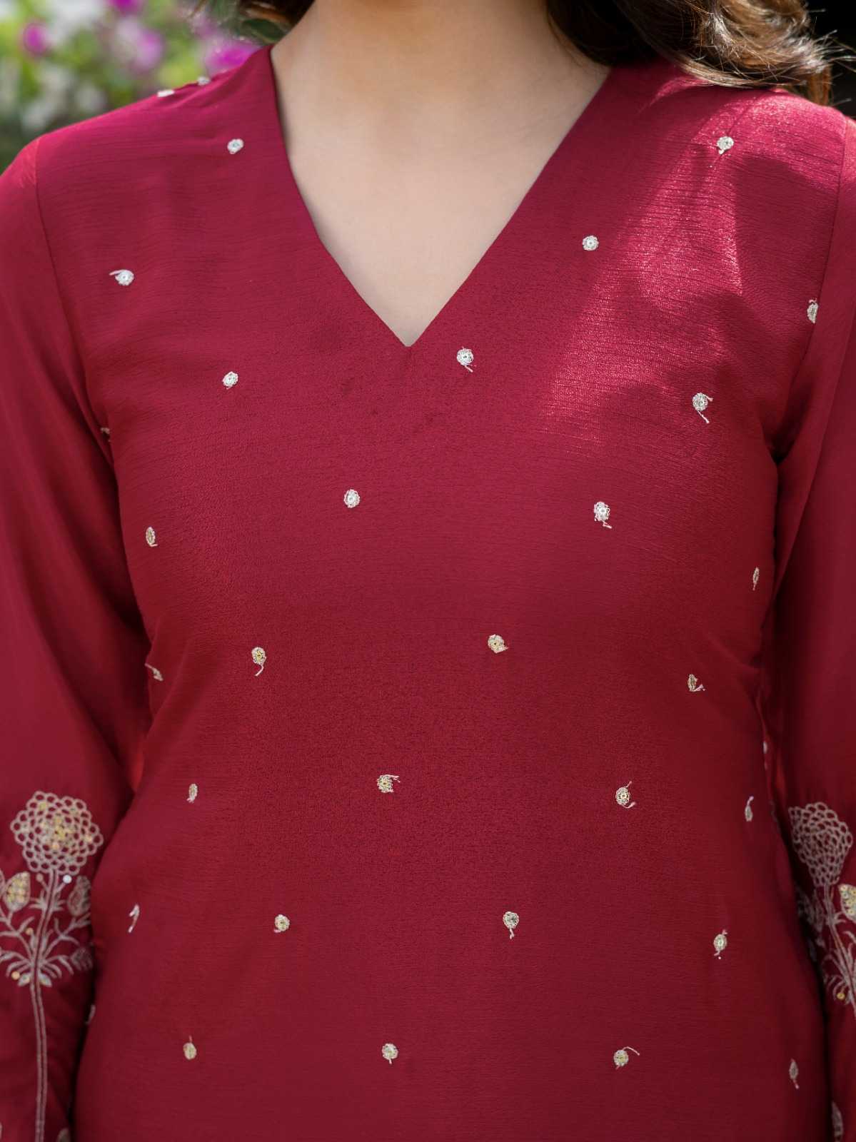 Chinon Embroidered Kurti