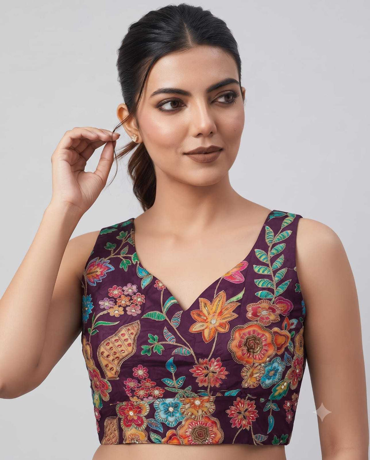 Pure Viscos Printed Blouse