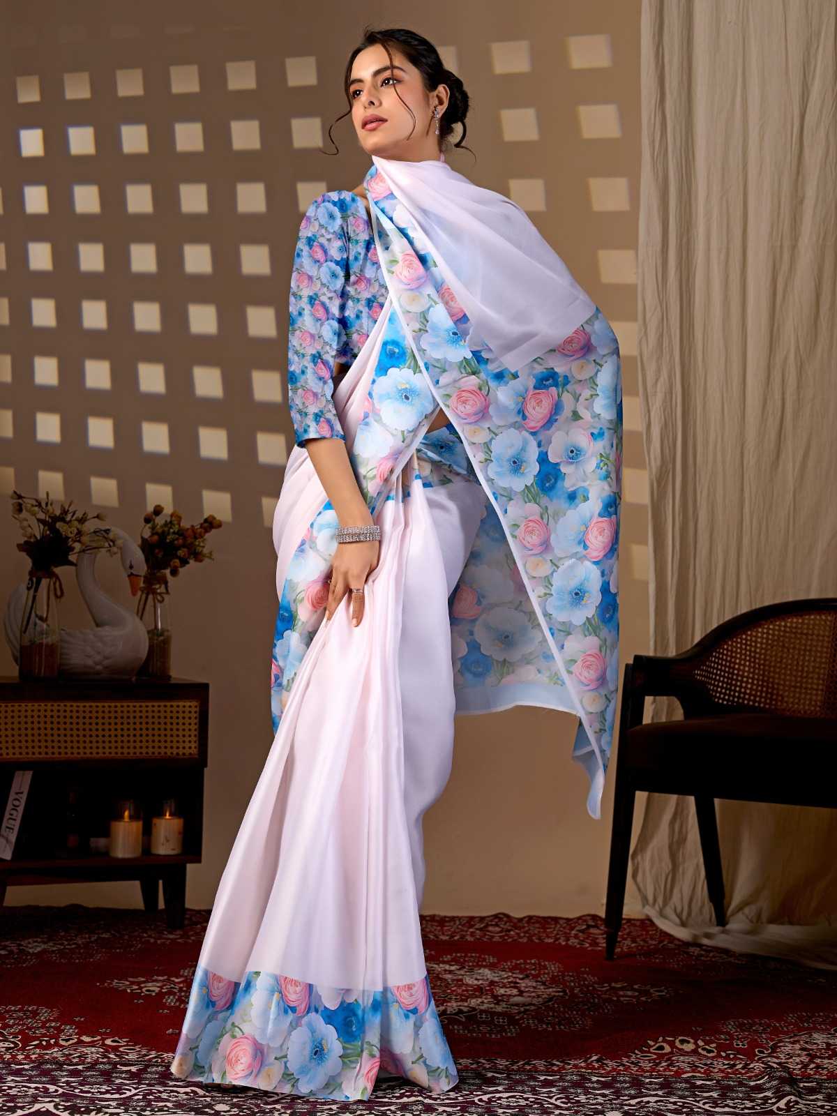 Georgette Printed Saree 2004