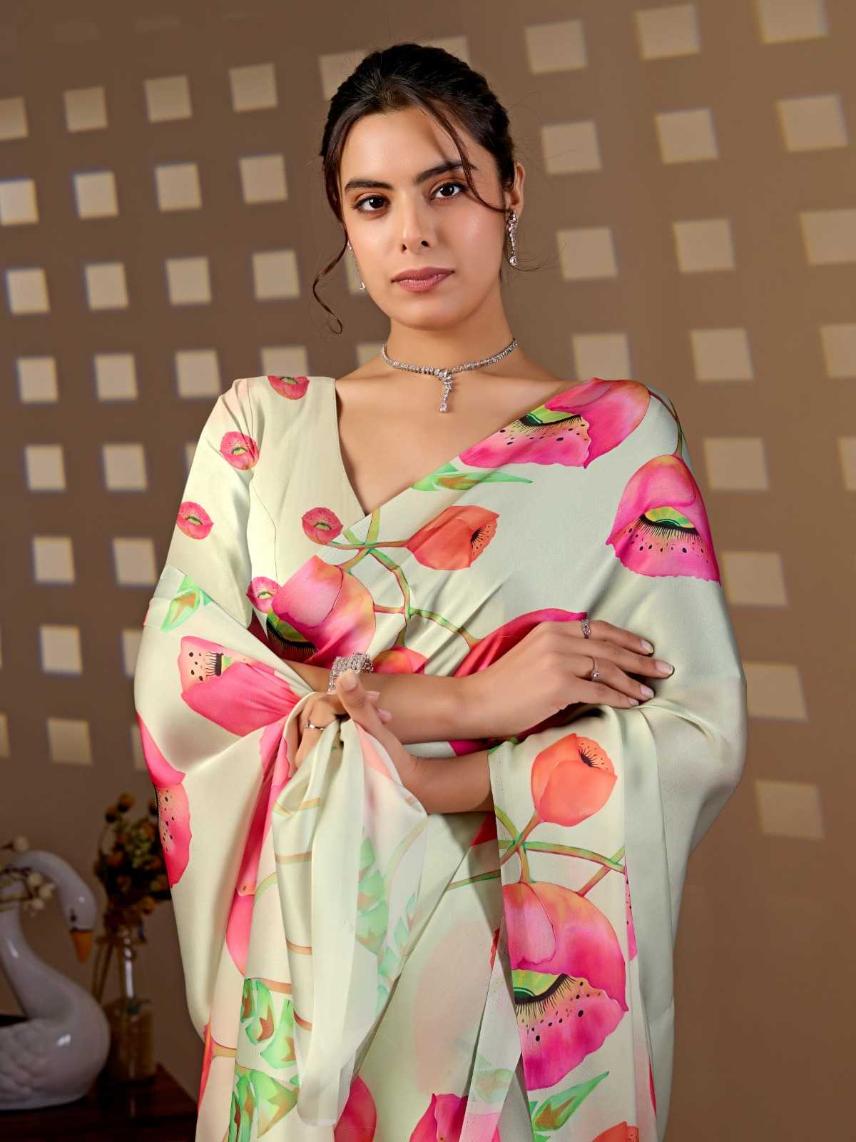 Georgette Printed Saree 2008