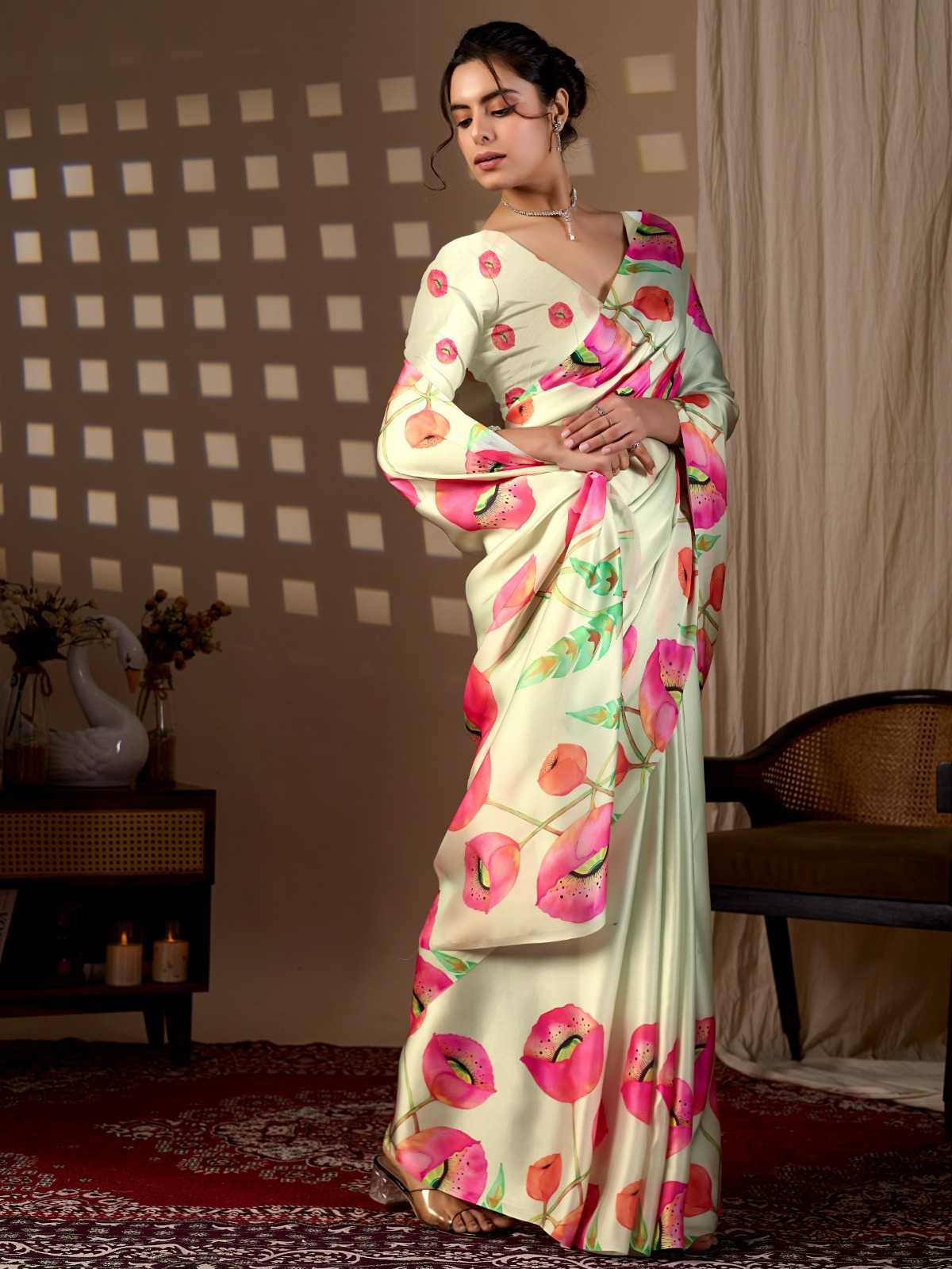 Georgette Printed Saree 2008