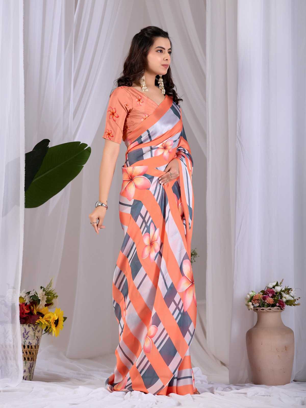 Georgette Printed Saree 2017