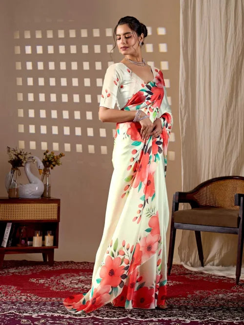 Georgette Printed Saree 2030