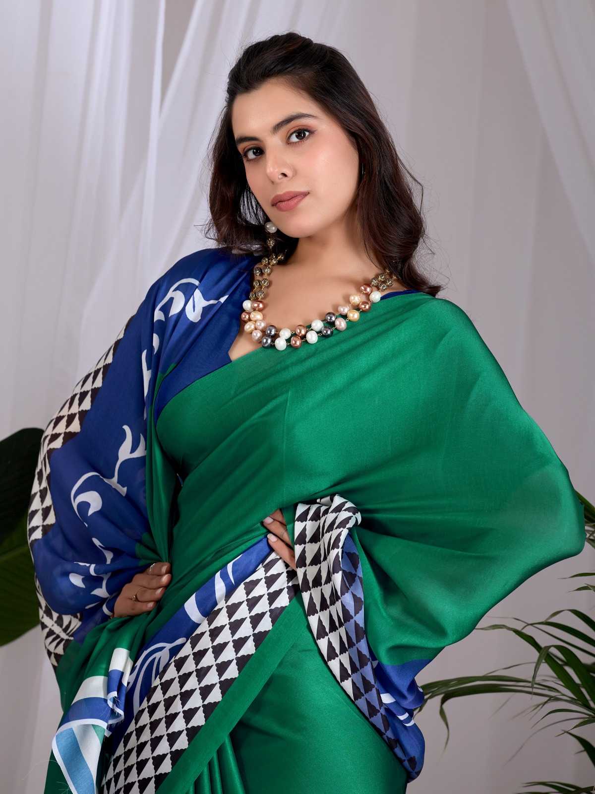 Satin Designer Saree