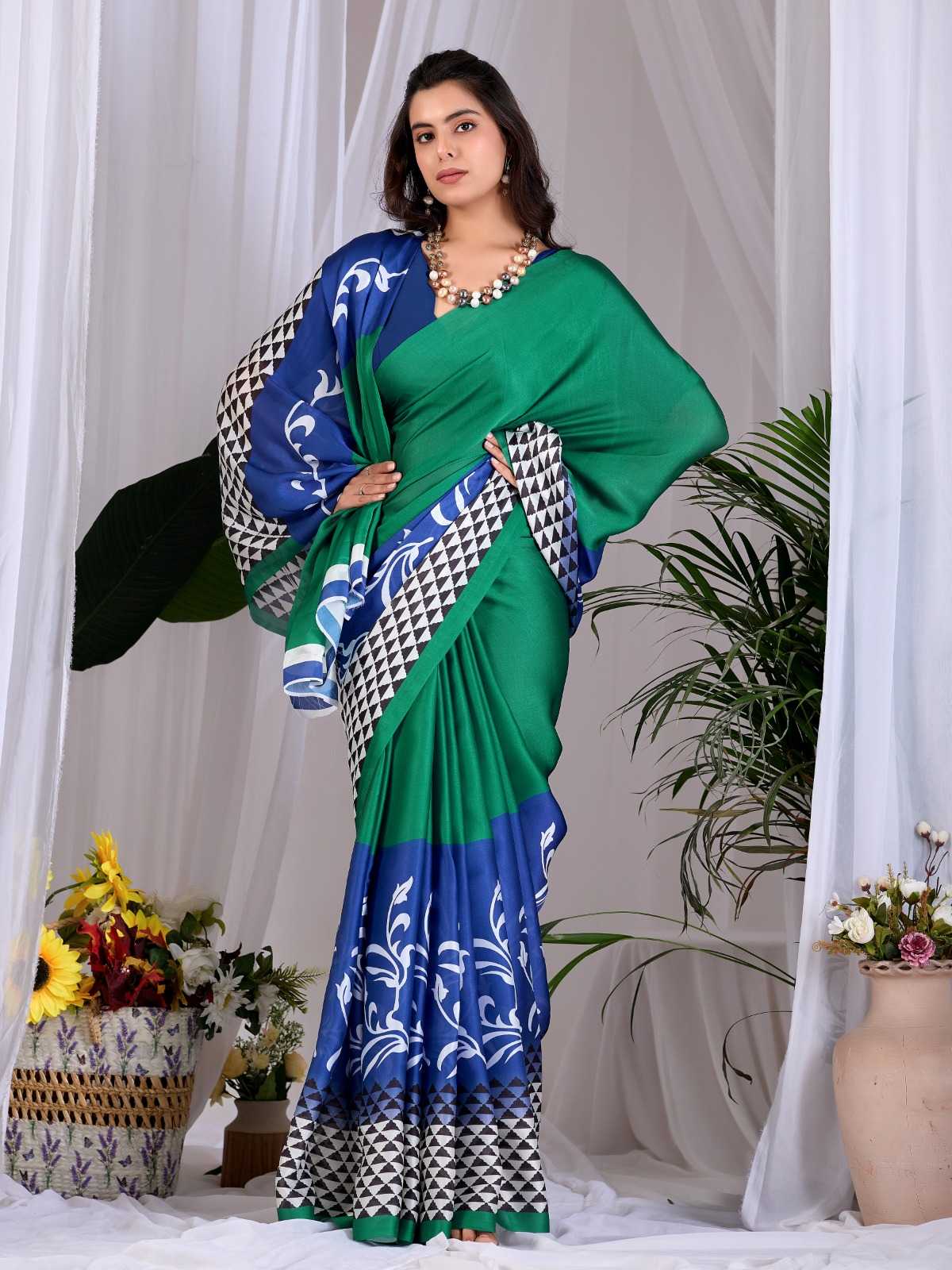 Satin Designer Saree