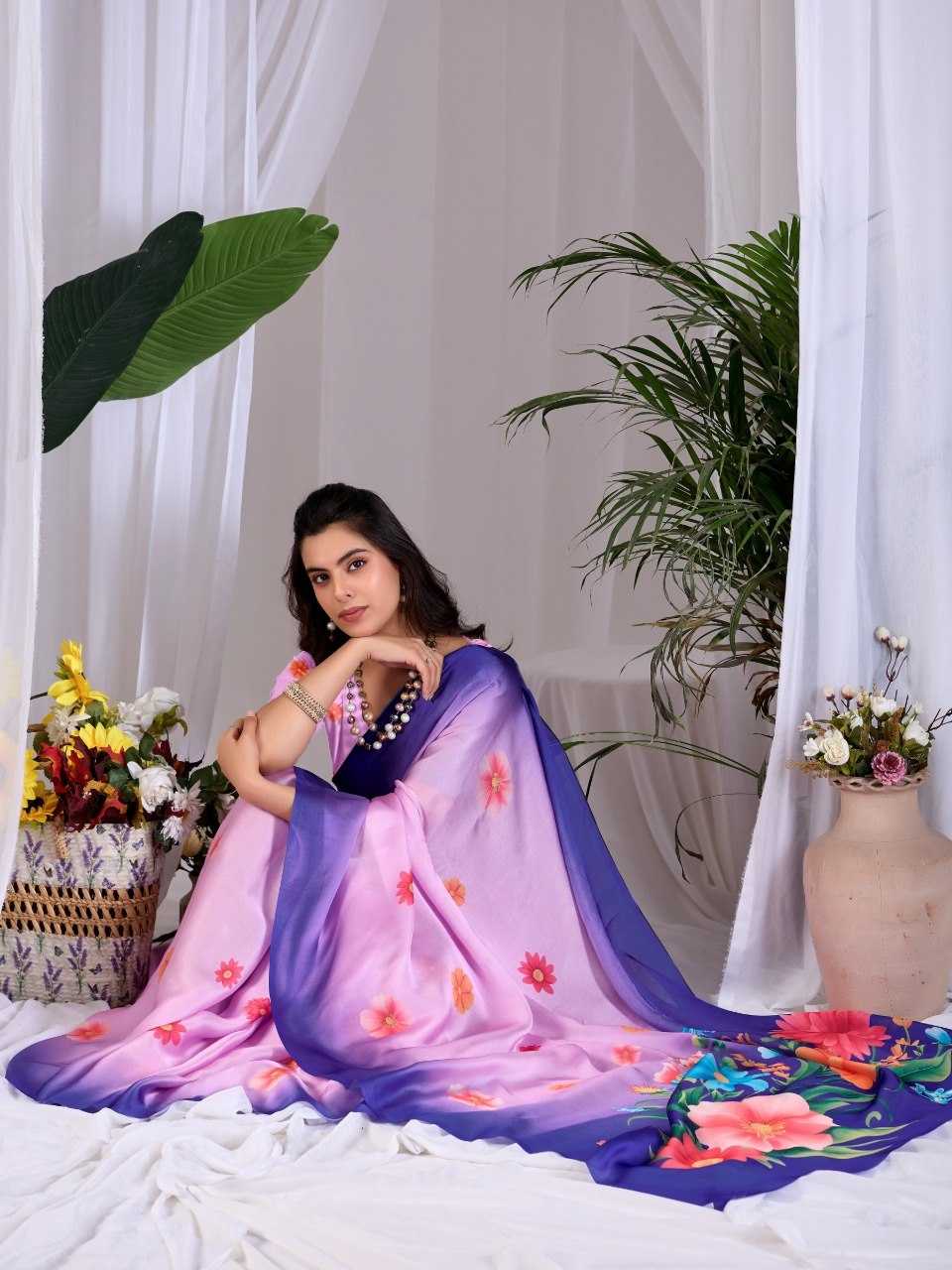 Georgette Printed Saree
