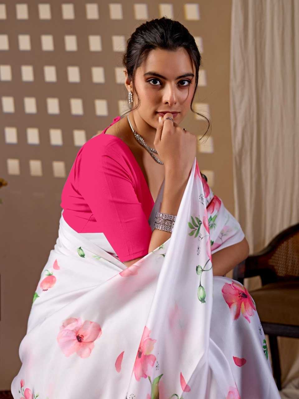 Satin Party Wear Saree