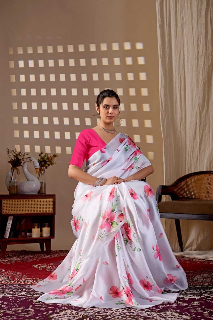 Satin Party Wear Saree