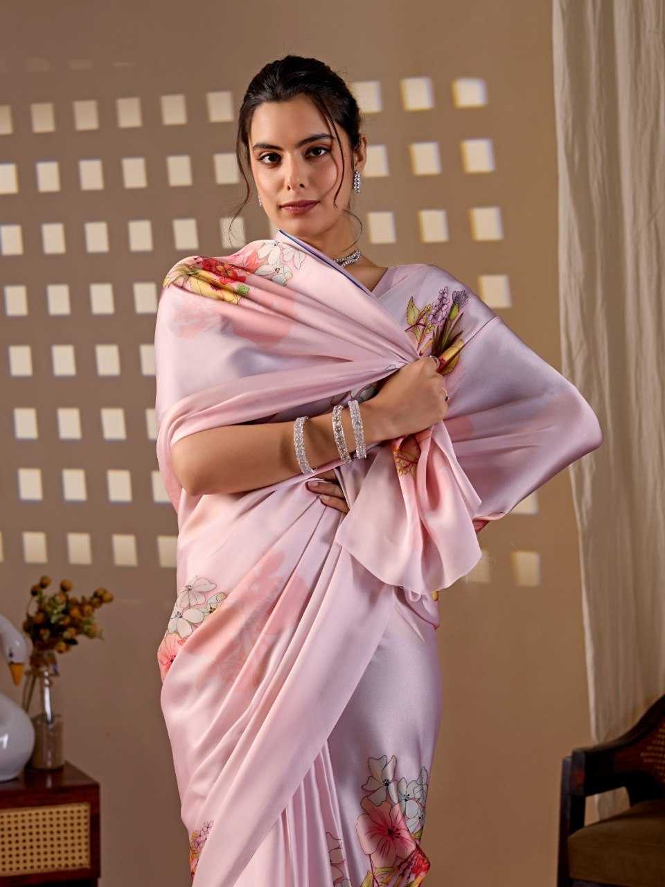 Satin Party Wear Saree