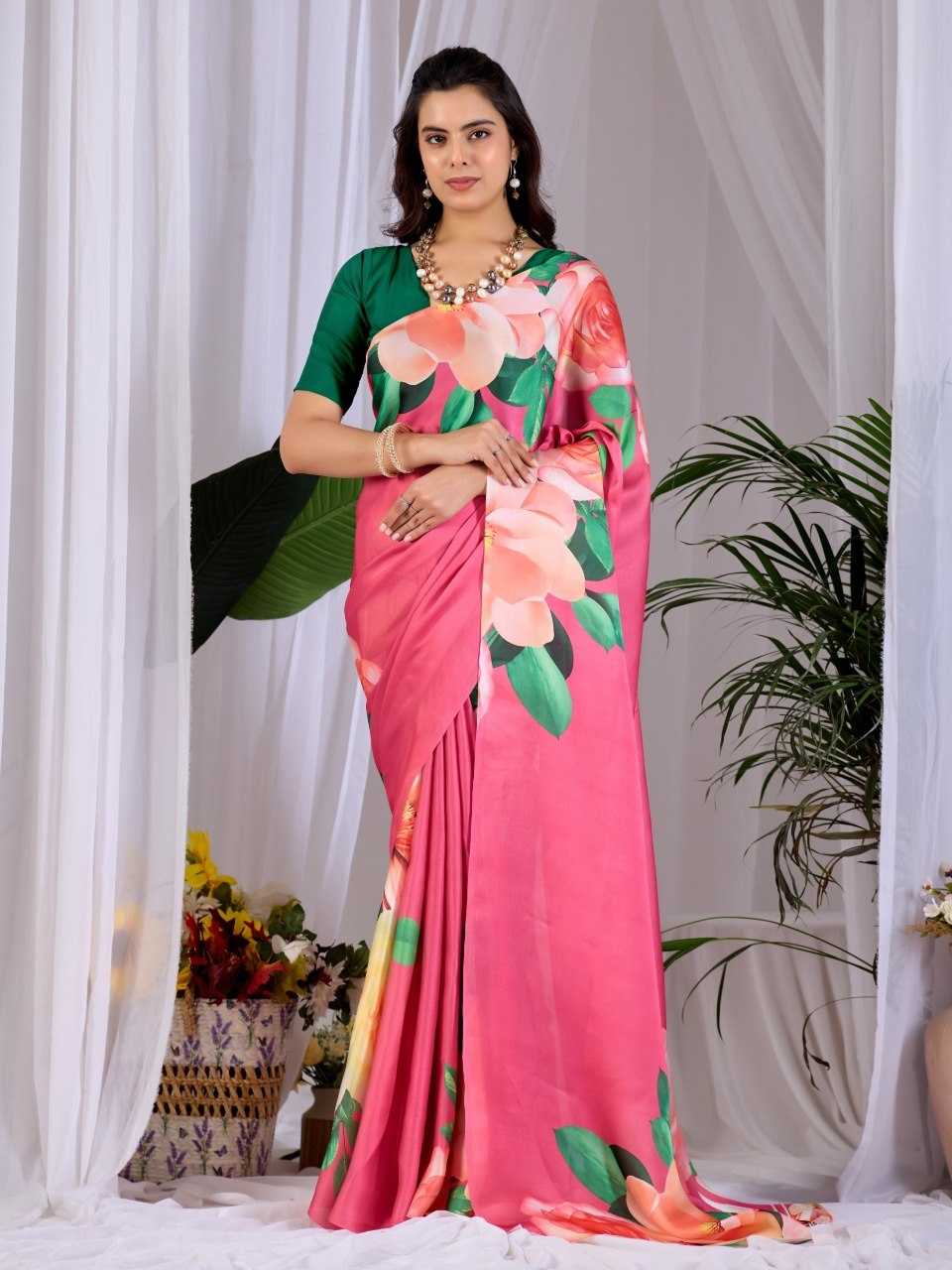 Satin Designer Saree