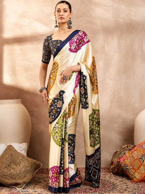 Satin Silk Soft Saree JT-151148