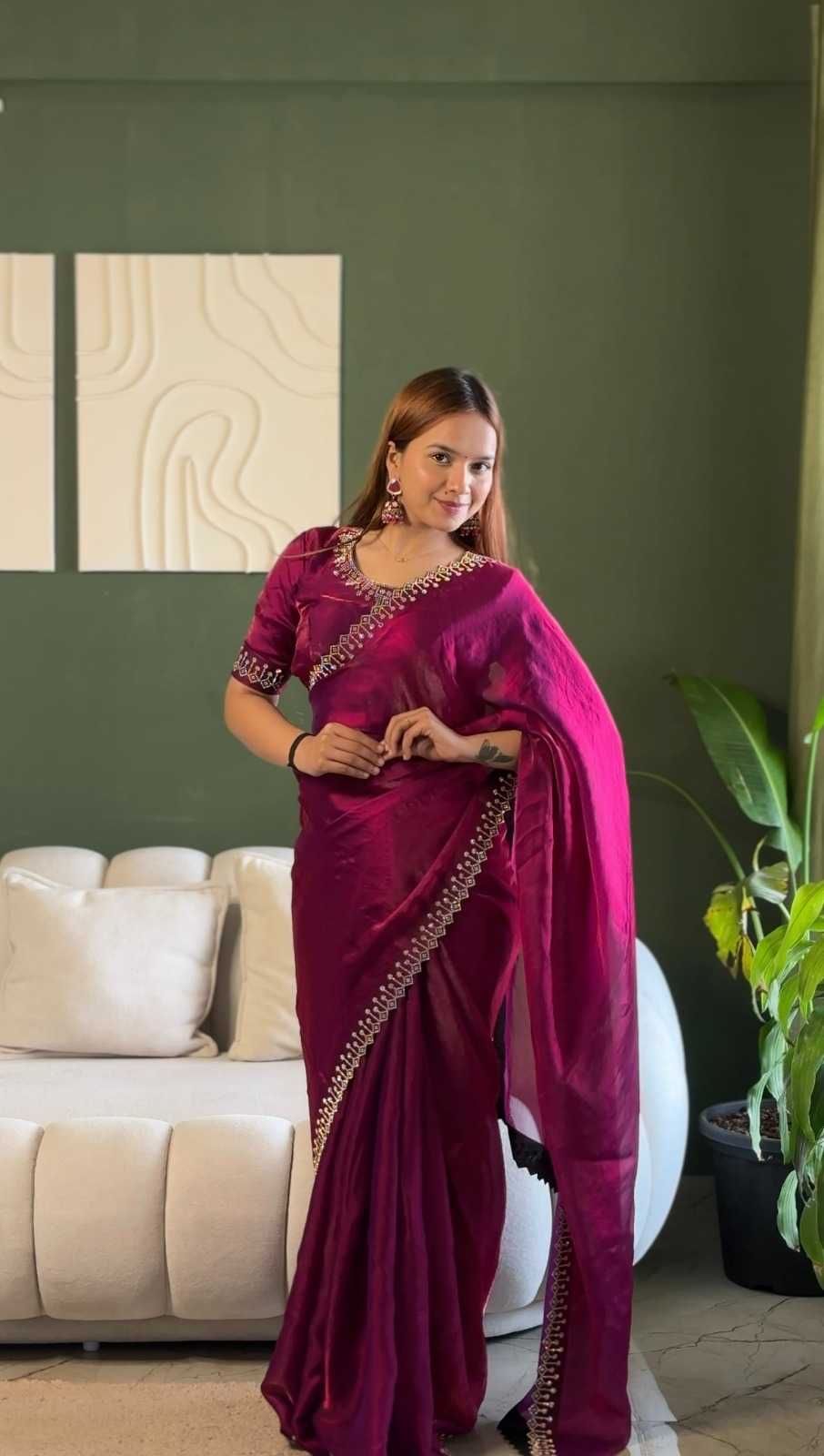 Party Wear Silk Saree