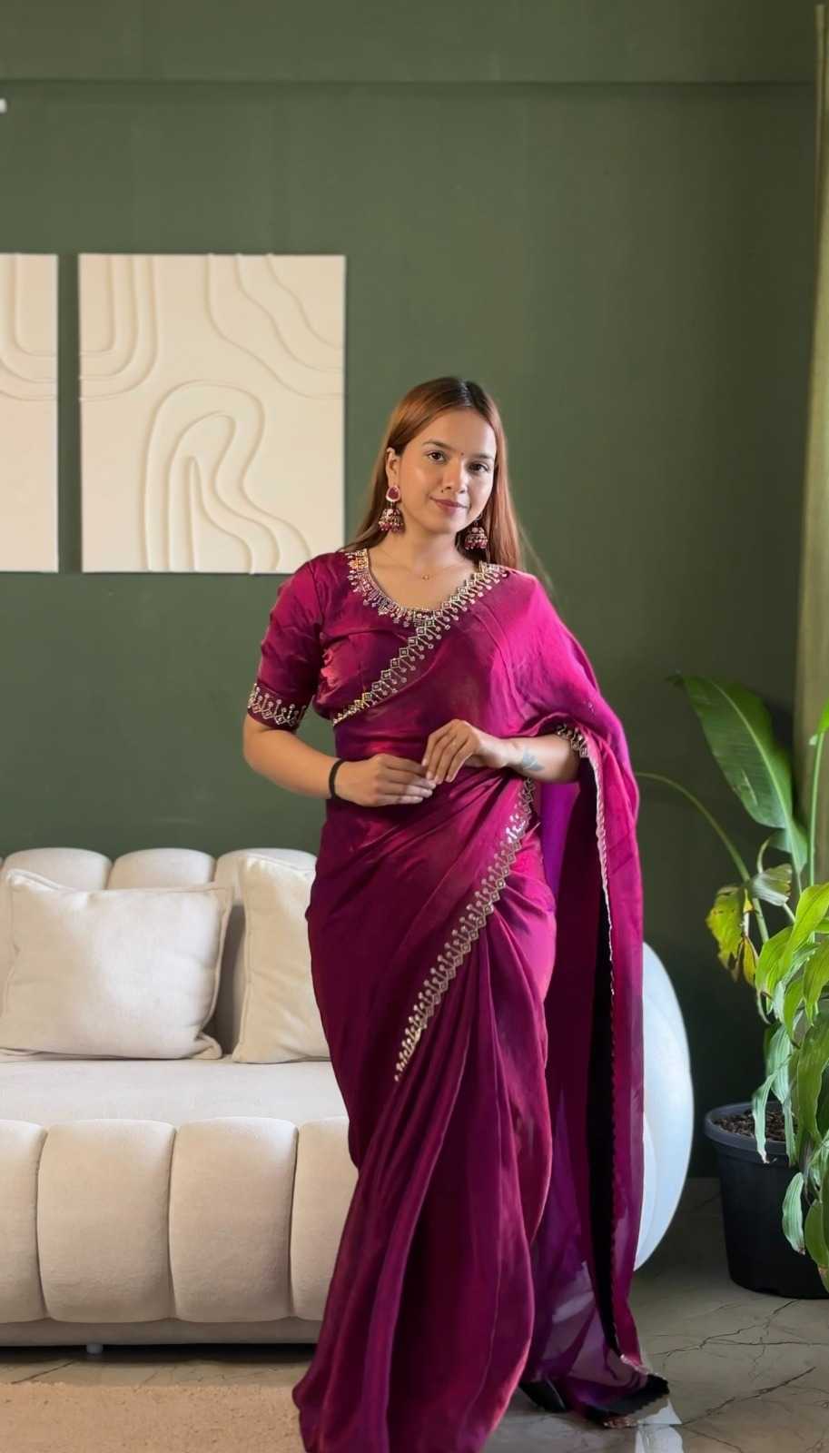 Party Wear Silk Saree