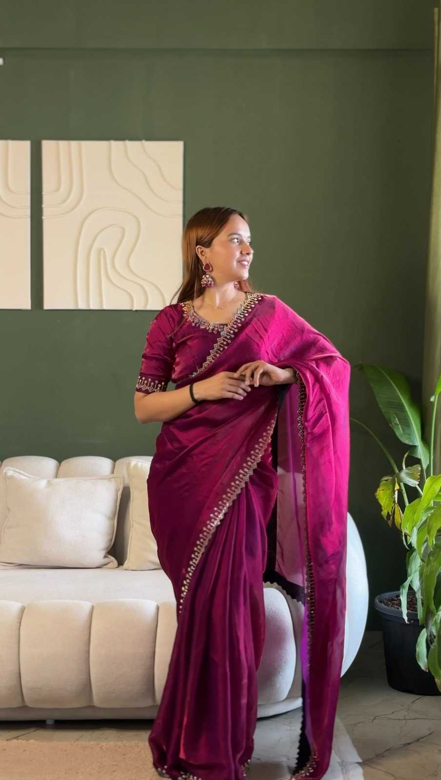Party Wear Silk Saree