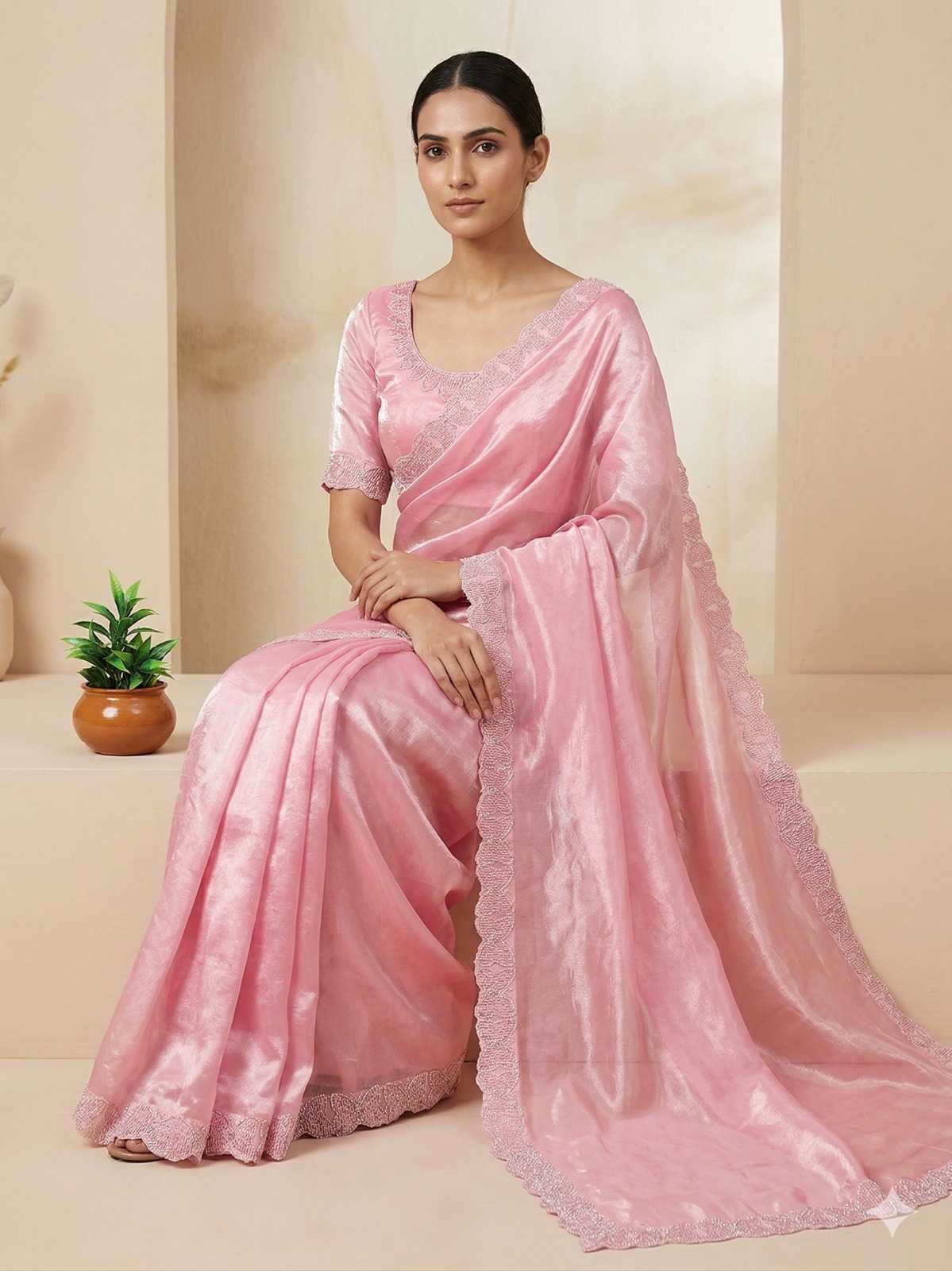 Space Silk Party Wear Saree