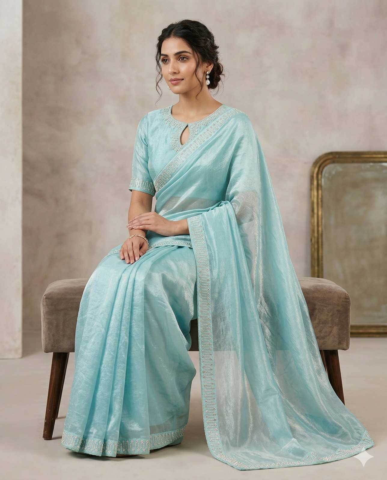Space Silk Traditional Saree