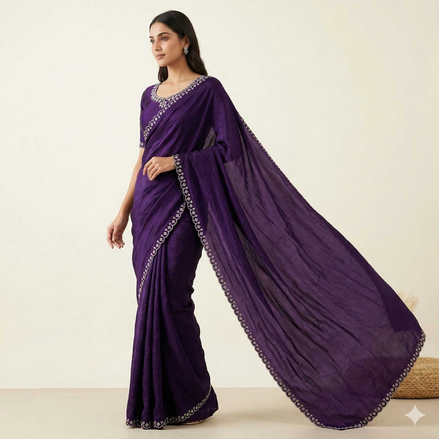 Space Silk Traditional Saree