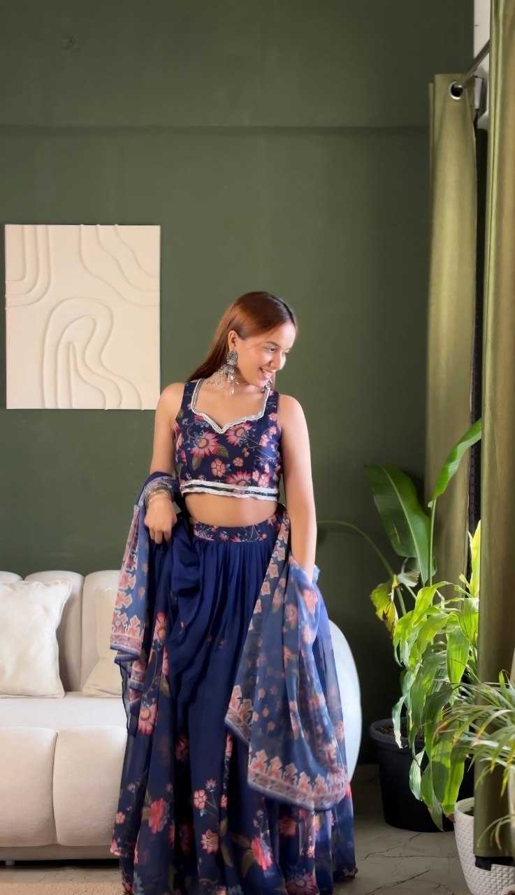 Faux Georgette Fancy Lehenga