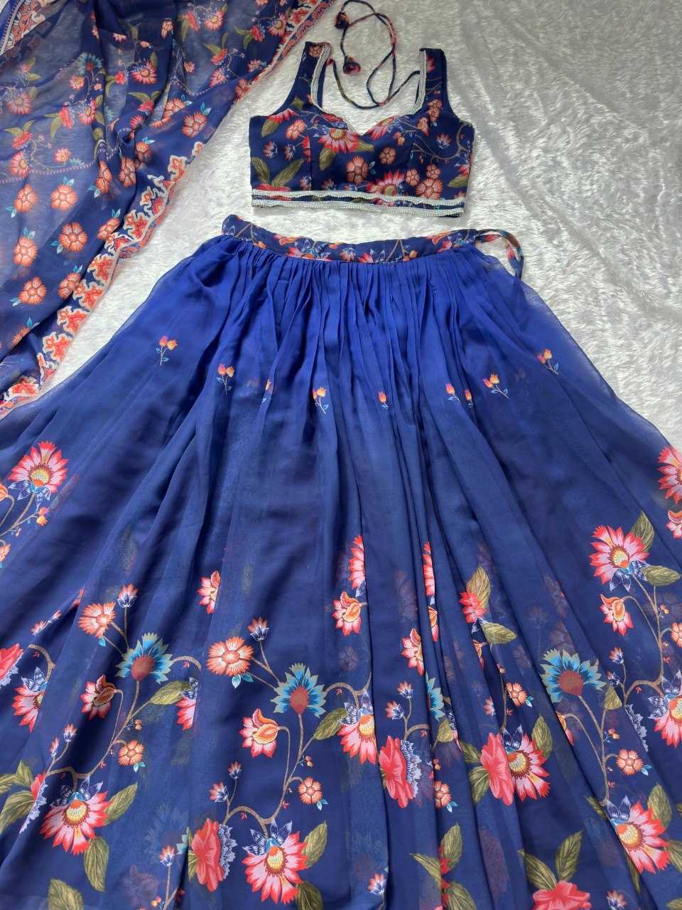 Faux Georgette Fancy Lehenga