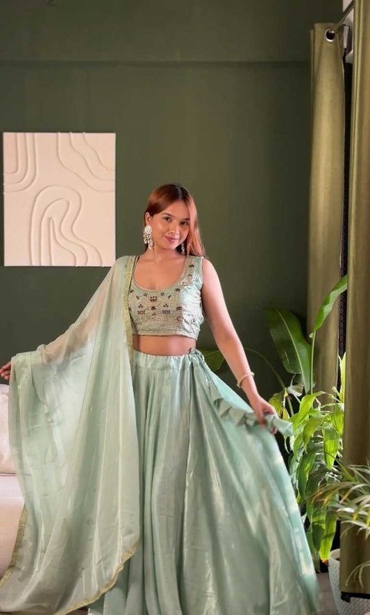 Crush Silk Fancy Lehenga