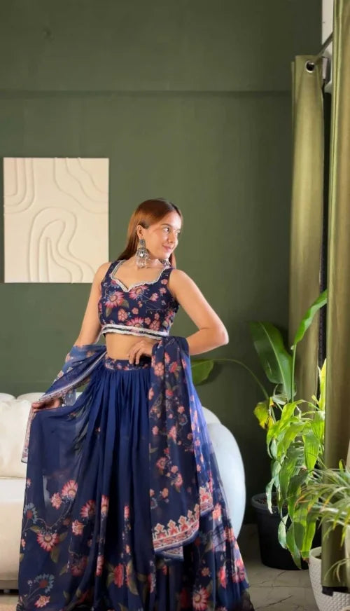 Faux Georgette Designer Lehenga JT-146776